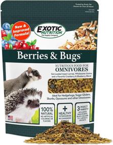 img 4 attached to 🐛 Natural insectivore diet with protein-rich berries & bugs for optimal health of hedgehogs, skunks, opossums, and sugar gliders - includes fruit, gut-loaded insects, and essential vitamins