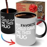 gr8am color-changing coffee mug 16oz - best funny tea cups & coffee mugs for women. cute personalized gift idea from my favorite child. perfect christmas stocking stuffers for mom & dad logo