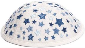 img 2 attached to EMANUEL Yair Kippah for Children with Embroidered Star- Kids Yarmulke