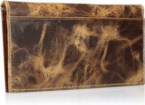 img 3 attached to 👛 Ariat Corner Circle Wallet with Distressed Finish