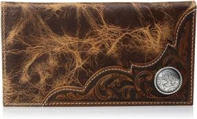 img 4 attached to 👛 Ariat Corner Circle Wallet with Distressed Finish