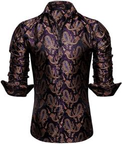 img 4 attached to 👔 Stylish Paisley Print Men's Clothing by Barry Wang: Ultimate Fashion Statement