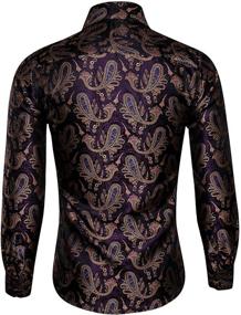 img 2 attached to 👔 Stylish Paisley Print Men's Clothing by Barry Wang: Ultimate Fashion Statement
