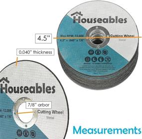 img 3 attached to 🔪 50 Pack of 4.5" Stainless Steel Cut Off Wheels - Thin, Abrasive Grinding Discs for Angle Grinders, Metal Cutting Blades with 7/8" Arbor - High Friction Power Hand Tool