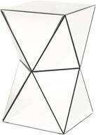 🪞 stylish and versatile: christopher knight home aami mirrored side table, clear / mirror logo