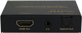 img 3 attached to 🔊 U9 ViewHD VHD-UHAE Ultra HD 4K HDMI Audio Extractor - 4K@60Hz, HDR, Dolby Vision, 3.5mm Headphone Stereo Output, Toslink Optical Audio DD+ Output, HDCP 2.2, HDMI 2.0, 18Gpbs