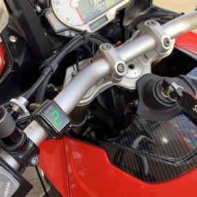 img 1 attached to 🏍️ ATFWEL Motorcycle Gear Indicator for Yamaha with Holder Bracket, Waterproof LED Display Speedometer Shift Lever Sensors (Red)