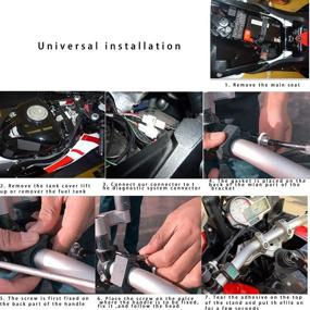 img 2 attached to 🏍️ ATFWEL Motorcycle Gear Indicator for Yamaha with Holder Bracket, Waterproof LED Display Speedometer Shift Lever Sensors (Red)