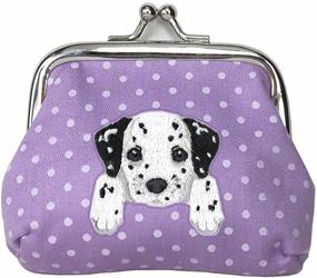 img 1 attached to DALMATIAN Embroidered Buckle Wallet Purple