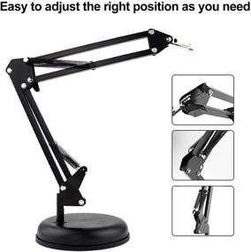 img 1 attached to 🎥 Multi-Purpose Webcam Stand & GoPro Mount with Boom Arm, Compatible with Logitech C925e C922x C922 C930e C930 C920 C615, GoPro Hero 8/7/6/5, Arlo Ultra/Pro/Pro 2/Pro 3/Brio 4K and Other 1/4" Thread Devices