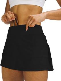 img 2 attached to MEIVSO Women's Pleated Tennis Skirt with Pockets - Versatile Activewear Sports Skort with Built-in Shorts