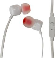renewed jbl t110 in-ear 🎧 headphones in white for superior audio experience logo