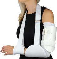 👕 soft lined humeral brace by american heritage industries - support for humeral fractures with full rom for elbow and shoulder joints (large) логотип