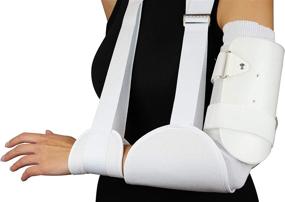 img 1 attached to 👕 Soft Lined Humeral Brace by American Heritage Industries - Support for Humeral Fractures with Full ROM for Elbow and Shoulder Joints (Large)