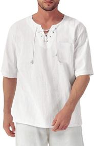 img 3 attached to 👔 Men's Fashionable Lightweight Summer Shirts for Casual Attire