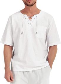 img 4 attached to 👔 Men's Fashionable Lightweight Summer Shirts for Casual Attire