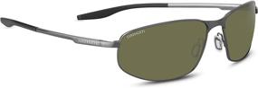 img 1 attached to 🕶️ Serengeti Matera Large - Brushed Gunmetal Mineral Polarized 555nm Green Lens: Unparalleled Style and Enhanced Vision