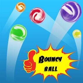 img 2 attached to Super Value Pack! Nexxxi 250 Pieces Bouncy Balls Bulk - Fun-filled 25mm Bouncing Balls for Kid Party Favors, Bag Stuffers, Gifts & Prizes