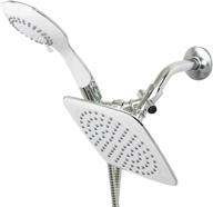 upgrade your shower experience with the home basics sunbeam dual massager w shower head in chrome logo