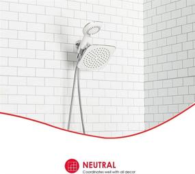 img 2 attached to Upgrade Your Shower Experience with the Home Basics Sunbeam Dual Massager W Shower Head in Chrome