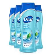 🚿 гель для душа dial spring water - набор из 4 штук, 21 унция. логотип