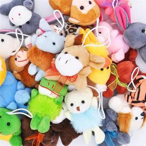 img 3 attached to 🧸 Набор игрушек 24 штуки Joyin Toy с маленькими плюшевыми животными (по 24 единицы, каждая высотой 3 дюйма) - идеальный подарок детям на День Святого Валентина, пасхальные яйца и подарки на вечеринку