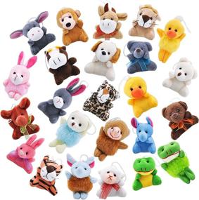 img 2 attached to 🧸 Набор игрушек 24 штуки Joyin Toy с маленькими плюшевыми животными (по 24 единицы, каждая высотой 3 дюйма) - идеальный подарок детям на День Святого Валентина, пасхальные яйца и подарки на вечеринку