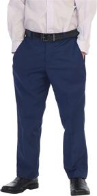 img 4 attached to 👖 Black Boys' Clothing: Gioberti Front Dress Pants