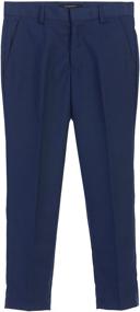 img 2 attached to 👖 Black Boys' Clothing: Gioberti Front Dress Pants