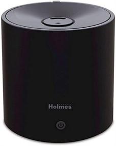 img 3 attached to Enhance Indoor Air Quality with Holmes Cool Mist Ultrasonic Cylinder Humidifier - Black