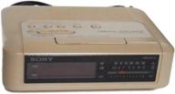✨ retro sony dream machine icf-c240 digital alarm clock radio - 1980's vintage am/fm beige logo