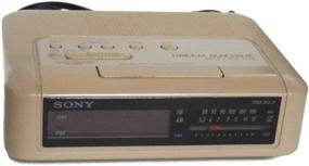 img 2 attached to ✨ Ретро Sony Dream Machine Icf-c240 - цифровой будильник-радиоприемник - винтаж 1980-х годов, АM/FM, бежевый