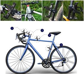 img 3 attached to 🚲 Portable Bicycle Water Bottle Holder with 360 Degree Rotation - Efficient Rack and Rotary Clips for Mounting