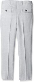 img 1 attached to Isaac Mizrahi Textured Linen Pants Boys' Clothing