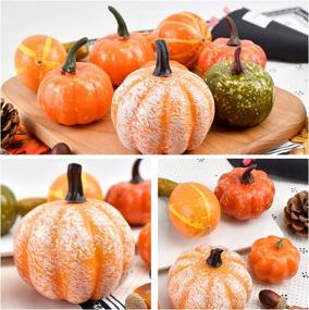 img 2 attached to Iceyyyy 120Pcs Artificial Pumpkins Decoration