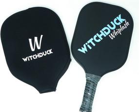img 4 attached to 🏓 WiTCHDUCK Whiplash Composite Pickleball Paddle: Superior Performance with Poly Honeycomb Core and Fiberglass Face; Cushioned Handle with Zip Cover Included