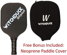 img 3 attached to 🏓 WiTCHDUCK Whiplash Composite Pickleball Paddle: Superior Performance with Poly Honeycomb Core and Fiberglass Face; Cushioned Handle with Zip Cover Included