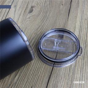 img 1 attached to 🥤 Tumbler Lid for 20 Oz Yeti and Other Cooler Cups: Splash Proof Slide Lid, Straw Friendly - Compatible with More Brands