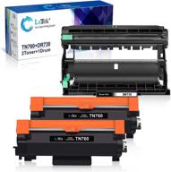 lxtek compatible toner cartridge & drum unit replacements for brother tn760 tn-760 dr730 dr-730 – high-quality printing solution for hl-l2350dw hl-l2395dw hl-l2370dwxl printer (2 toner cartridges, 1 drum unit, 3 pack) logo