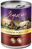 🐶 zignature venison formula canned dog food - premium quality, 13 oz cans (12 cans/case) logo