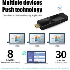 img 1 attached to 🔌 EZCast PRO II Dongle - 5G WiFi Wireless Presentation Streaming Airplay Miracast 4K Stick with High Speed MIMO 2T2R WiFi HDMI, Supporting 4 to 1 Split Screens