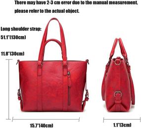 img 2 attached to 👜 Chic Vintage Shoulder Satchel: Stylish Medium Handbag for Women with Wallets