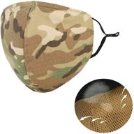 🎭 tcmao reusable washable tactical half face cover with adjustable nose wire - anti cold sports shield & dustproof army gear logo