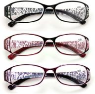 🌸 stylish floral print reading glasses for women - magnification power for fashionable readers logo