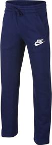 img 3 attached to 👖 Black Boys' Active Fleece Pants: NIKE Sportswear Clothing