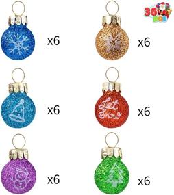 img 2 attached to Christmas Patterned Ornaments Multicolor Decoration