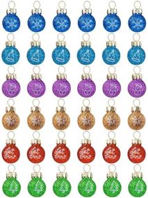 img 3 attached to Christmas Patterned Ornaments Multicolor Decoration