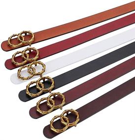 img 1 attached to Womens Vintage Skinny Fashion Designer Women's Accessories in Belts