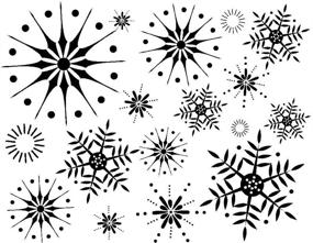 img 1 attached to ❄️ Stunning Snowflakes Woodblock Stamps by Hero Arts S5069