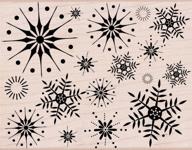 ❄️ stunning snowflakes woodblock stamps by hero arts s5069 logo